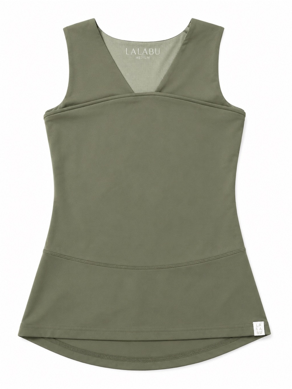 LALABU Olive V-Neck Sleeveless Tank Top